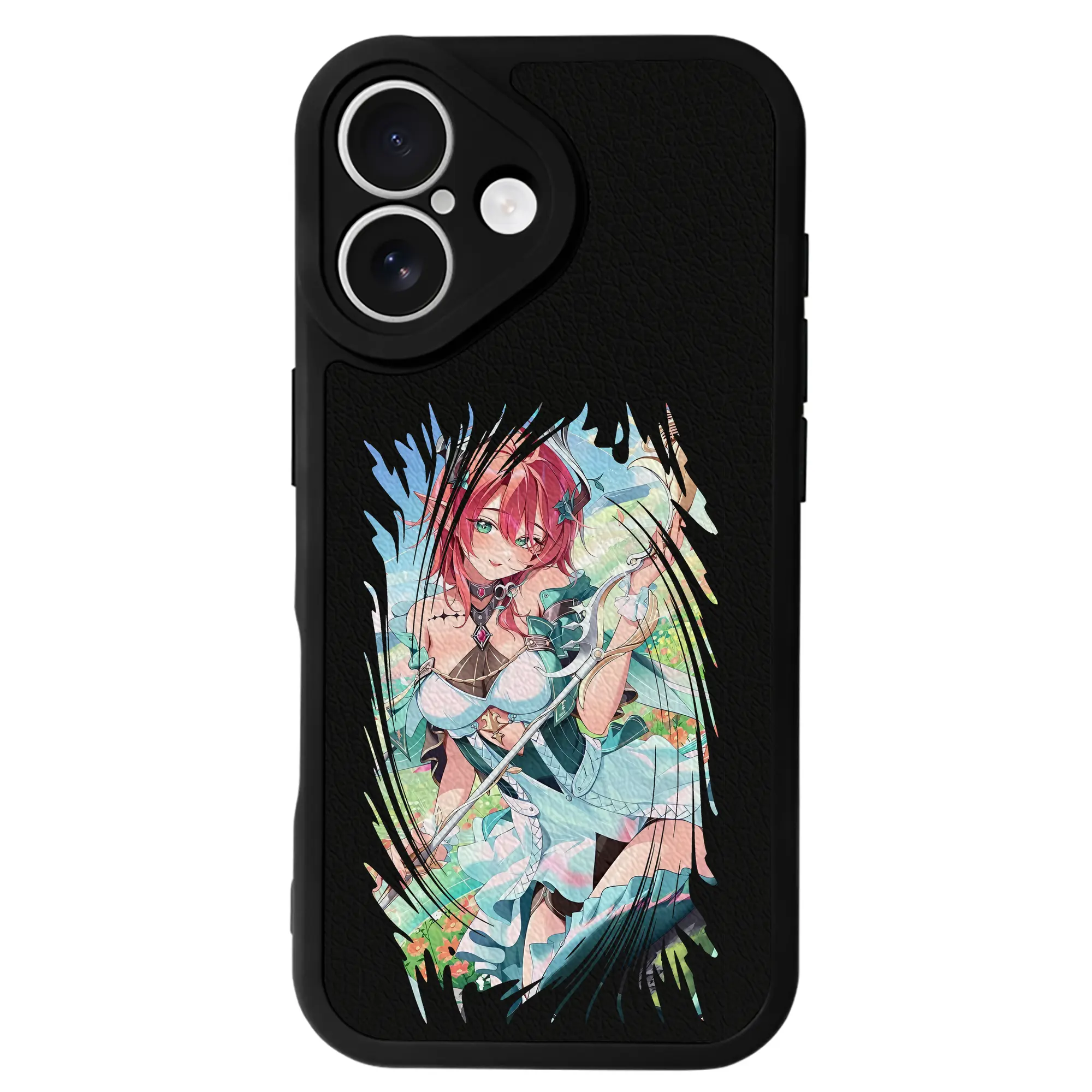 鳴潮 グッズ シャコンヌ - IPhone 16シリーズ対応 ・ シリコンスマホケース ・ レザー調 ・ 高精度フィット ・ 耐衝撃 ・ ワイヤレス充電対応 ・ 精密カット